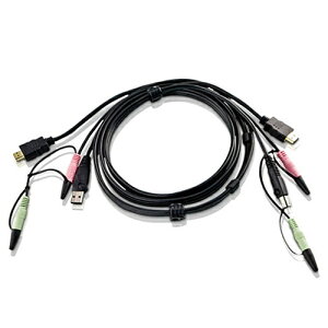 yzATEN 2L-7D02UH HDMI KVMP[u 1.8my݌ɖڈ:͏z| p\RӋ@ KVMP[u KVM P[u PC p\R