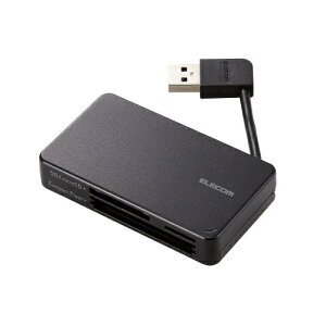 �y���������zELECOM MR3-K303BK ���������[�_���C�^/ �P�[�u�����[�^�C�v/ USB3.0�Ή�/ �P�[�u��6cm/ SD+microSD+CF�Ή�/ �u���b�N�y�݌ɖڈ�:�����񂹁z| �p�\�R�����Ӌ@��