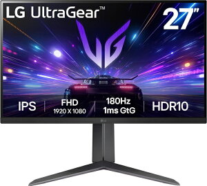 yzLGdq 27GS65F-B tfBXvC 27^/ 1920×1080/ HDMIADisplayPort/ ubN/ Xs[J[FȂ/ Gaming/ IPS/ 180Hz/ xGTG1msy݌ɖڈ:񂹁z