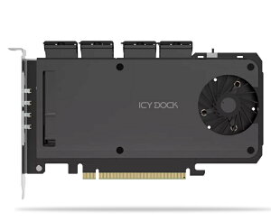 yzICY DOCK MB204MP-1B ICYDOCK 4 x M.2 NVMe SSDڗp[ouA_v^ PCIe4.0 x16gXbgpiPCIe@\Kvjy݌ɖڈ:񂹁z