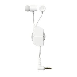 ELECOM EHP-FR10CMWH ステレオイヤホン/ カナル型/ φ3.5mm/ マイク付/ FAST MUSIC/ FR10CM/ 9.2mmドライバー/ 巻取/ ホワイト【在庫目安:お取り寄せ】| AV機器