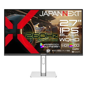 �y���������zJAPANNEXT JN-IPSB27G260Q-HSP �Q�[�~���O�t���f�B�X�v���C 27�^/ 2560×1440/ HDMI×2�ADP×2/ �u���b�N/ �X�s�[�J�[�L/ 2�N�ۏ؁y�݌ɖڈ�:�͏��z