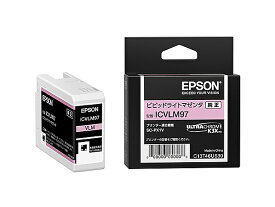 EPSON ICVLM97 SC-PX1V用 インクカートリッジ（ビビッドライトマゼンタ）【在庫目安:お取り寄せ】| 消耗品 インク インクカートリッジ インクタンク 純正 インクジェット プリンタ 交換 新品 マゼンタ
