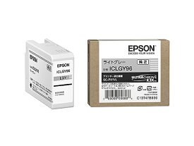 【送料無料】EPSON ICLGY96 SC-PX1VL用 インクカートリッジ（ライトグレー）【在庫目安:お取り寄せ】| 消耗品 インク インクカートリッジ インクタンク 純正 インクジェット プリンタ 交換 新品 グレー