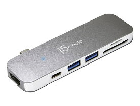 【送料無料】Kaijet (j5 create) JCD386 USB Type-C 7-in-1 UltraDrive Mini Dock Power Delivery対応【在庫目安:お取り寄せ】| パソコン周辺機器 ポートリプリケーター ポートリプリケータ PC パソコン