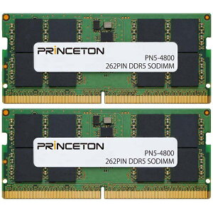 yzvXg PN5-4800-16GX2 32GBi16GB 2gj DDR5-4800 262Pin SODIMMy݌ɖڈ:񂹁z