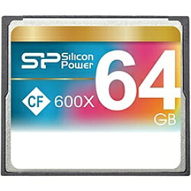 【送料無料】シリコンパワー SP064GBCFC600V10 コンパクトフラッシュカード 600倍速 64GB 　5年保証【在庫目安:お取り寄せ】