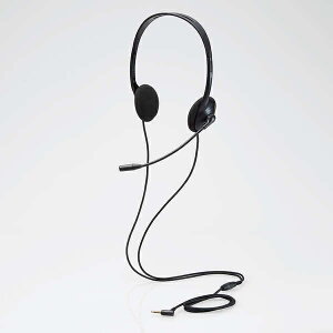 ELECOM HS-KD03TBK 子ども専用ヘッドセット/ 回転式マイクアーム付き/ 軽量/ 両耳/ 4極Φ3.5mm/ ブラック【在庫目安:お取り寄せ】| パソコン周辺機器 ヘッドセット ゲーミング ゲーム パソコン マイ