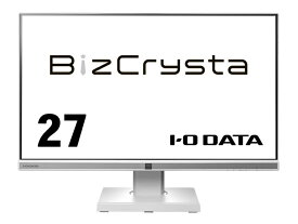 【送料無料】IODATA LCD-BCQ271DW-F ワイド液晶ディスプレイ 27型/ 2560×1440/ HDMI、DisplayPort、USB Type-C/ ホワイト/ スピーカー：あり/ 「5年保証」「無輝点保証」/ 昇降/ 回転【在庫目安:僅少】