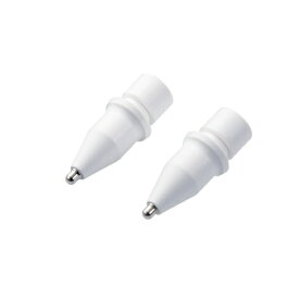 ELECOM P-TIPAP02 Apple Pencil専用交換ペン先/ 第1・第2世代両対応/ 金属製/ 極細/ 視差改善モデル/ 1mm/ 2個入り【在庫目安:僅少】