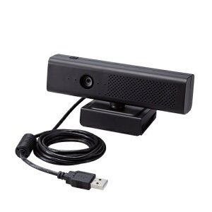 yzELECOM UCAM-CS20FBBK WebJ/ 200f/ Full HD/ Xs[J[/ ~jOrt/ ubNy݌ɖڈ:񂹁z