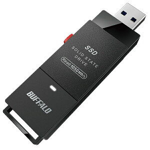 【在庫目安:あり】【送料無料】バッファロー SSD-SCH1.0U3-BA USB3.2(Gen2)対応 TV録画 スティックSSD 1.0TB ブラック USB Type-Cコネクタ付属| パソコン周辺機器 外付けSSD 外付SSD 外付け