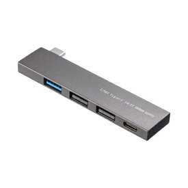 サンワサプライ USB-3TCH21SN USB Type-C コンボ スリムハブ【在庫目安:お取り寄せ】