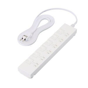 �y���������zELECOM T-KF07M-2630WH �C�[�W�[�����[�X�^�b�v/ �}�O�l�b�g�t��/ ���T�[�W�t/ �z�R���V���b�^�[�t/ 6��/ �X�C���O�v���O/ 3.0m/ �z���C�g�y�݌ɖڈ�:�����񂹁z| �d���^�b�v