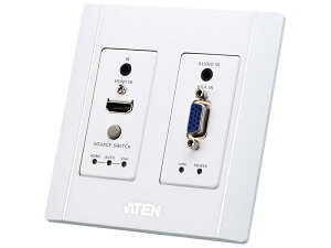 �y���������zATEN VE2812AUST HDMI �� VGA HDBaseT�g�����X�~�b�^�[�iUS�E�H�[���v���[�g�APOH�^�C�v�A�z���C�g�j�y�݌ɖڈ�:�����񂹁z