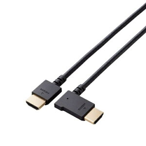 ELECOM CAC-HD14EYL10BK HDMI�P�[�u��/ L��/ ���炩/ ������/ 1m/ �u���b�N�y�݌ɖڈ�:�����񂹁z