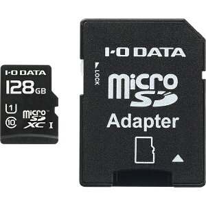 y݌ɖڈ:zIODATA EX-MSDU1/128G UHS Xs[hNX1Ή microSDXC[J[hiSDJ[hϊA_v^[tj 128GB