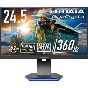 y݌ɖڈ:zyzIODATA LCD-GC251RXAB/E Q[~OtfBXvC 24.5^/ 1920×1080/ HDMI×2ADisplayPort×1AUSB Type-C×1/ ubN/ Xs[J[F/ 360Hz̒tbV[g