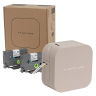 【在庫目安:あり】【送料無料】ブラザー PT-P300BTLT ラベルライター ピータッチ キューブ ラテ （スマホ…