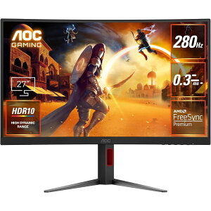 AOC �G�[�I�[�V�[ �Q�[�~���O���j�^�[ C27G4Z/11 27�C���` �Ȗ� �p�� �t��HD FastVA 1500R 280Hz 1ms 0.3ms HDMI DisplayPort HDR10 �`���g �X�C�x�� �������� �Q�[�~���O�f�B�X�v���C 27�^ 1080p �m���O���A ����� 