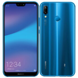 【SIMロック解除済】au Huawei P20 lite HWV32 Klein Blue Huawei 当社3ヶ月間保証 中古 イオシス