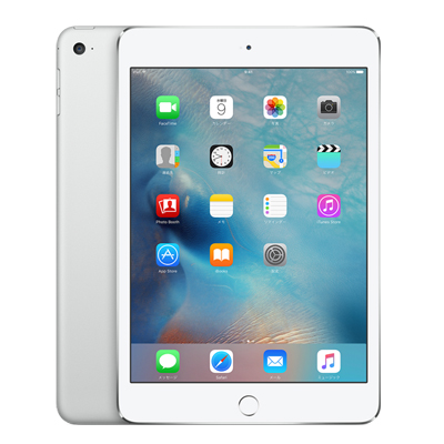 Apple 白ロム 本体 中古 au iPad 超人気新品 mini4 シルバー 当社３ヶ月間保証 MK772J 【期間限定】 Wi-Fi+Cellular 128GB A A1550