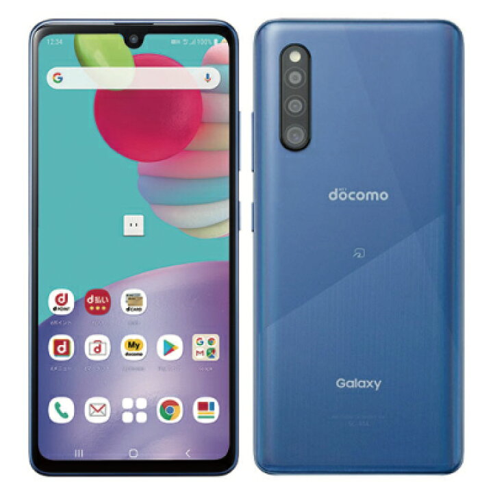 楽天市場】【SIMロック解除済】docomo Galaxy A41 SC-41A Blue SAMSUNG  