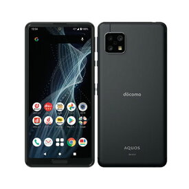 【SIMロック解除済】docomo AQUOS sense4 SH-41A ブラック SHARP 当社3ヶ月間保証 中古 【 中古スマホとタブレット販売のイオシス 】