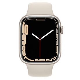 Apple Apple Watch Series7 45mm GPS+Cellularモデル MKJQ3J/A A2478【スターライトアルミニウムケース/スターライトスポーツバンド】 [未使用] 【当社6ヶ月保証】 【 中古スマホとタブレット販売のイオシ