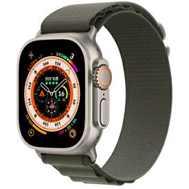 Apple Apple Watch Ultra 49mm GPS+Cellularモデル MQFN3J/A A2684【チタニウムケース/グリーンアルパインループ】 [中古] 【当社3ヶ月間保証】 【 中古スマホとタブレット販売のイオシス 】