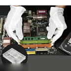 PC メモリ 取付専用 手袋 (電子部品の大敵である静電気をカットする手袋セット・専用トレー付き！)