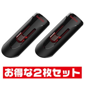 サンディスクCruzer Glide・16GB【USBメモリSDCZ600-016G-G35 x2本セット】USB3.0＆2.0両対応