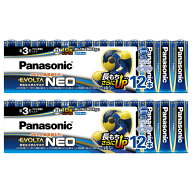 パナソニック単3アルカリ乾電池24本【EVOLTA NEO LR6NJ/12SW x2点セット】Panasonicエボルタ アルカリ乾…