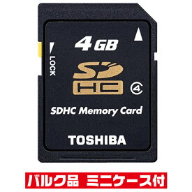 SDカード 4GB 東芝 日本製 ミニケース付 SD-L004G4 SD