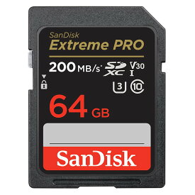 SDカード 64GB サンディスク Extreme PRO SDSDXXU-064G-GN4IN SanDisk SDXC UHS-I U3 V30 4K エスディー