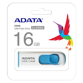 USBメモリ 16GB 5年保証 USB2.0 スライド式 AC008-16G-RWE USB A-DATA