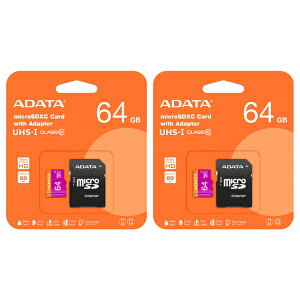 u2Zbgv microSDJ[h 64GB ivۏ A-DATA AUSDX64GUICL10-RA1 A_v^t microSDXC }CNSD microSD
