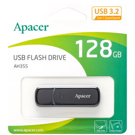 USBメモリ 128GB 5年保証 USB3.2 Gen1 Apacer AP128GAH355B-1 キャップ式 USB3.0 USB