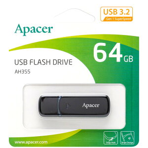 USB 64GB 5Nۏ USB3.2 Gen1 Apacer AP64GAH355B-1 Lbv USB3.0 USB