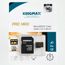 microSDカード 256GB 高速・5年保証 キングマックス Class10 UHS-I U3 V30 A1 KM256GMCSDUHSPM1A microSDXC マイクロSD microSD