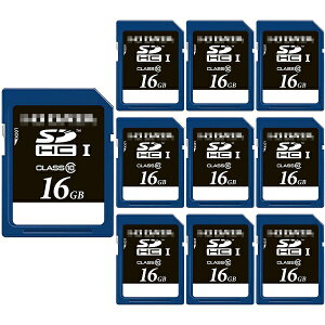 「10枚セット」 SDカード 16GB 有名国内メーカー Class10 著作権保護機能付き SDHCカード SD