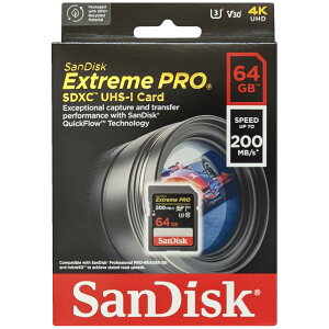 SD�J�[�h 64GB �T���f�B�X�N Extreme PRO SDSDXXU-064G-GN4IN SanDisk SDXC UHS-I U3 V30 4K �G�X�f�B�[