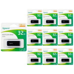 「10本セット」 USBメモリ 32GB 5年保証 USB3.2 Gen1 Apacer AP32GAH356B-1 スライド式 USB3.0 USB