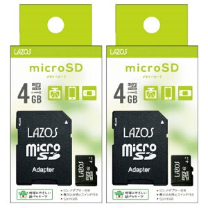 u2Zbgv microSDJ[h 4GB iEA_v^t L-B4MSD6 LAZOS microSDHC }CNSD