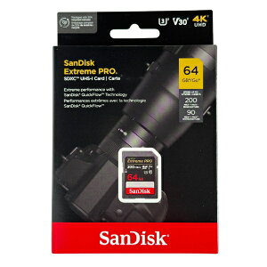 SDJ[h 64GB TfBXN Extreme PRO SDSDXXU-064G-GN4IN SanDisk SDXC UHS-I U3 V30 4K GXfB[