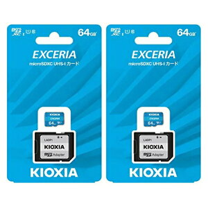 �u2���Z�b�g�v microSDXC�J�[�h 64GB �L�I�N�V�A KLMEA064G UHS-I Class10 ���Ń�����