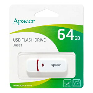 USB������ 64GB 5�N�ۏ� Apacer AP64GAH333W-1 �L���b�v�� USB2.0 USB