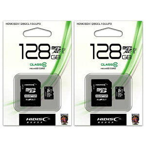 �u2���Z�b�g�v microSD�J�[�h 128GB �P�[�X�t HDMCSDX128GCL10UIJP3 microSDXC �}�C�N��SD microSD