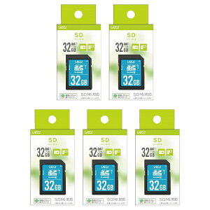�u5���Z�b�g�vSD�J�[�h 32GB L-B32SDH10-U1 LAZOS SDHC �G�X�f�B�[