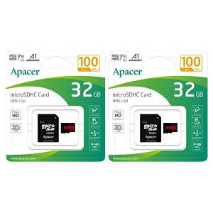 �u2���Z�b�g�v microSDHC�J�[�h 32GB 5�N�ۏ� Apacer AP32GMCSH10UB-R UHS-I Class10